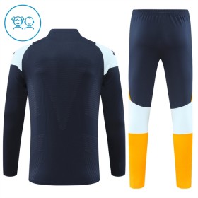 Barn Real Madrid Trainings Sweatshirt Kvarts-Dragkedja 2024-25 Navy